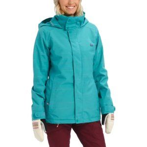 Burton Jet Set Insulated Jacket Green Blue Space Dye Size Small